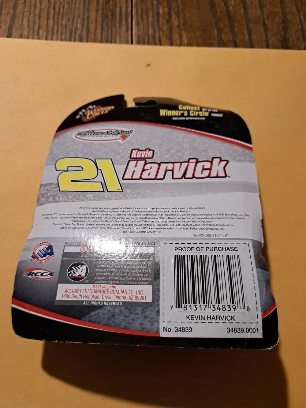 Vintage 2005 Kevin Harvick 21 Take 5 1:64 Winners Circle Diecast Nascar Race Car